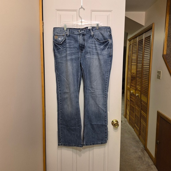 Cinch Other - Cinch Ian Mens Slim Bootcut Jeans 38x30 Medium Wash Embroidered MB72338002 Denim